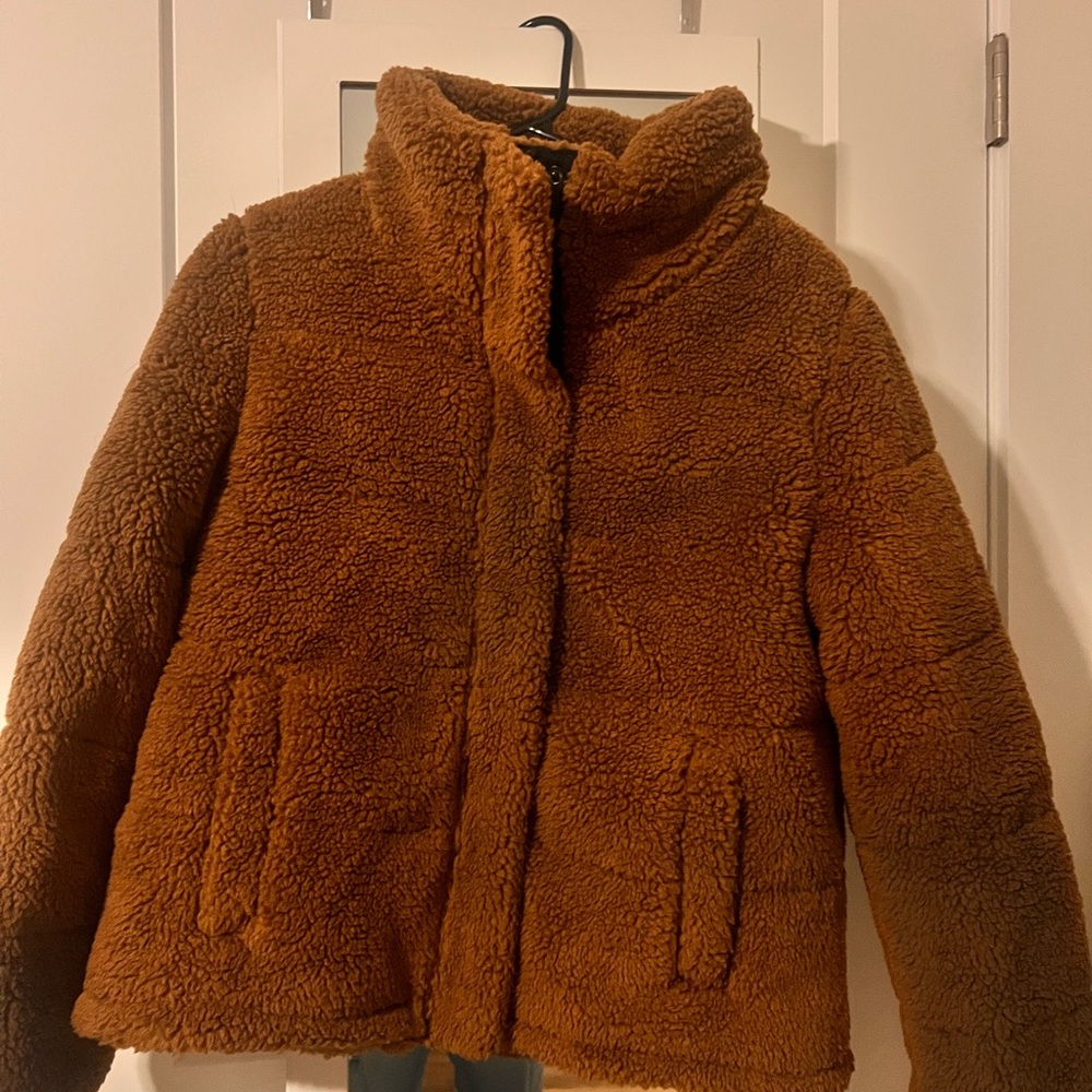 Cozy Brown Sherpa Jacket